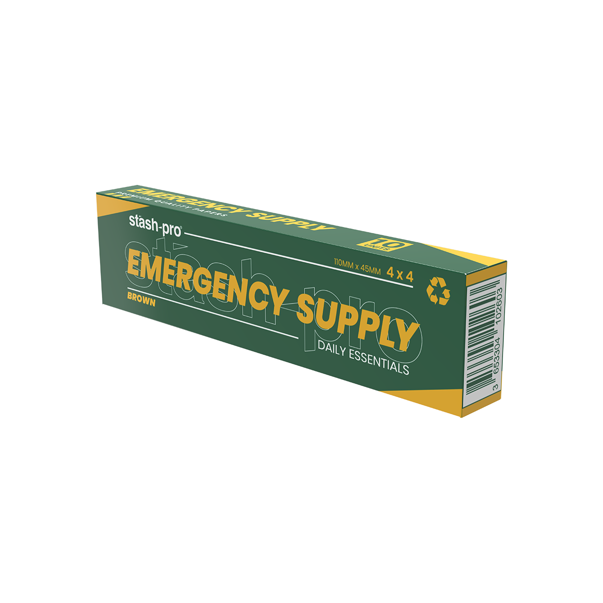 stash-pro Emergency Supply Brown Rolling Papers - Pack of 10