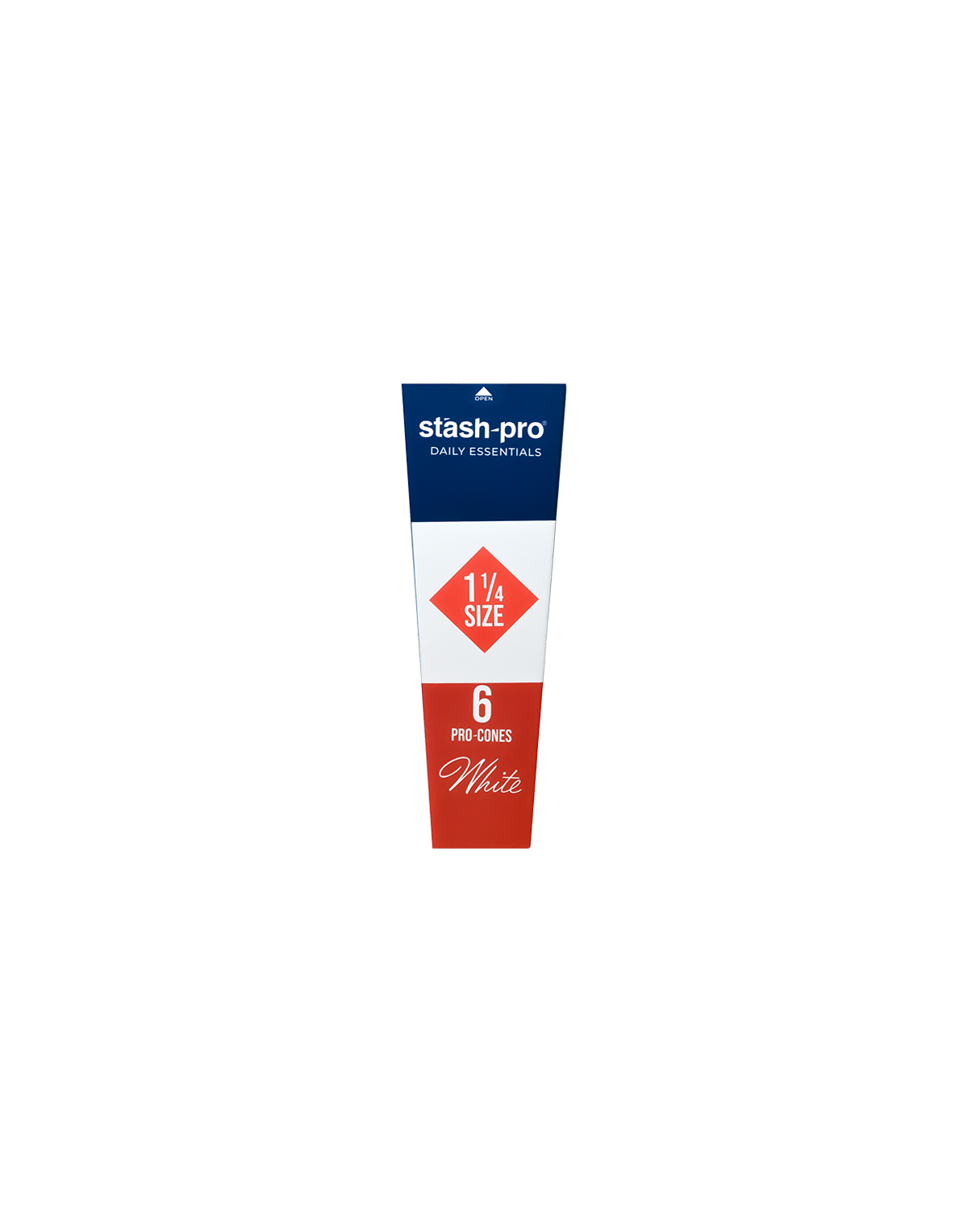stash-pro White Pre-Rolled Cones - Pack of 6 (84mm)
