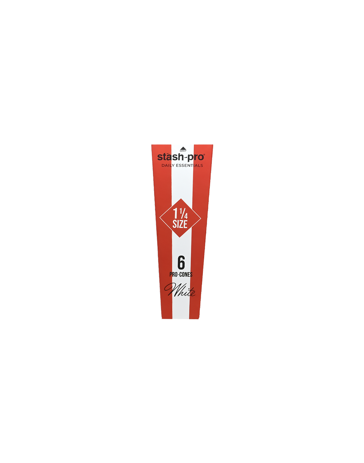 stash-pro White Pre-Rolled Cones - Pack of 6 (84mm)