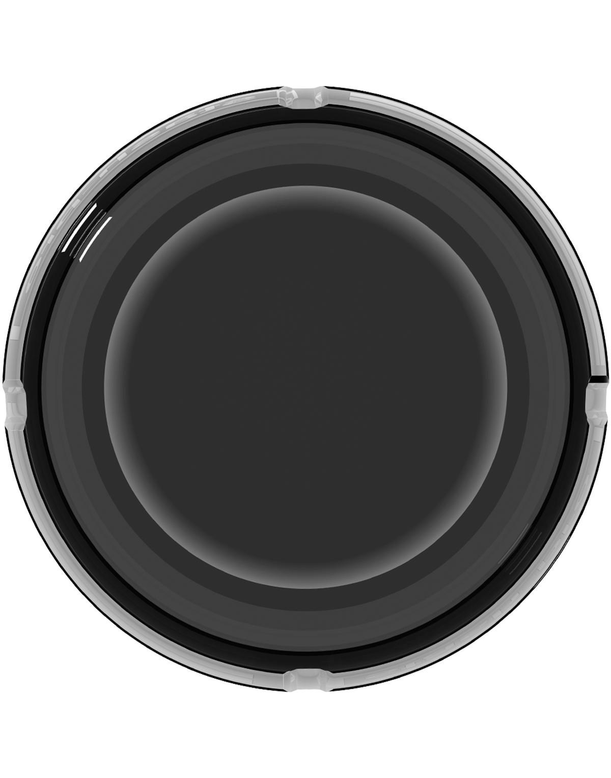 stash-pro Frosted Glass AshTray - Black
