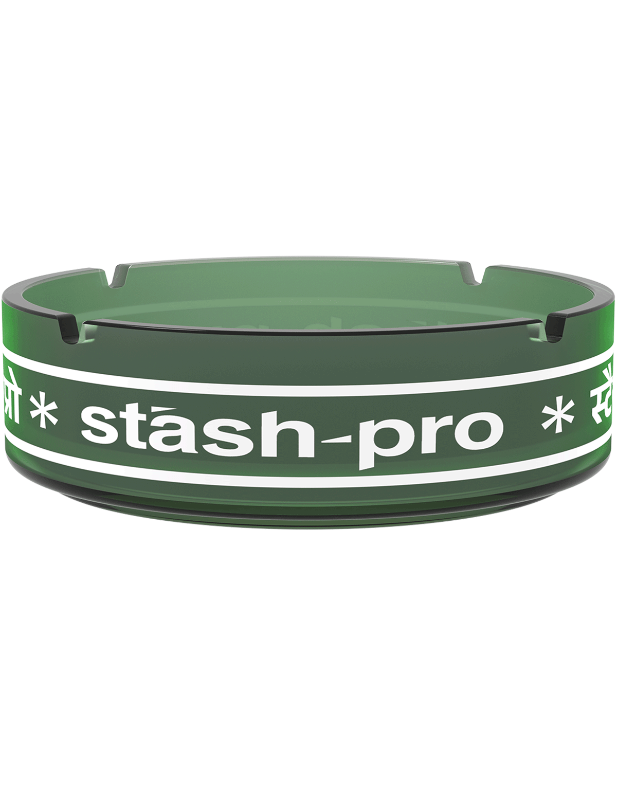 stash-pro Frosted Glass AshTray - Green