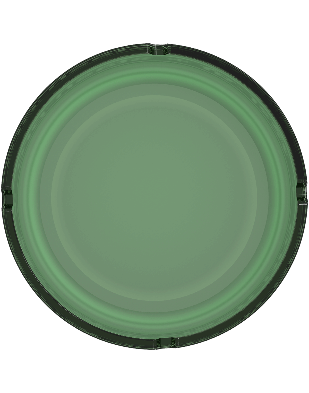 stash-pro Frosted Glass AshTray - Green