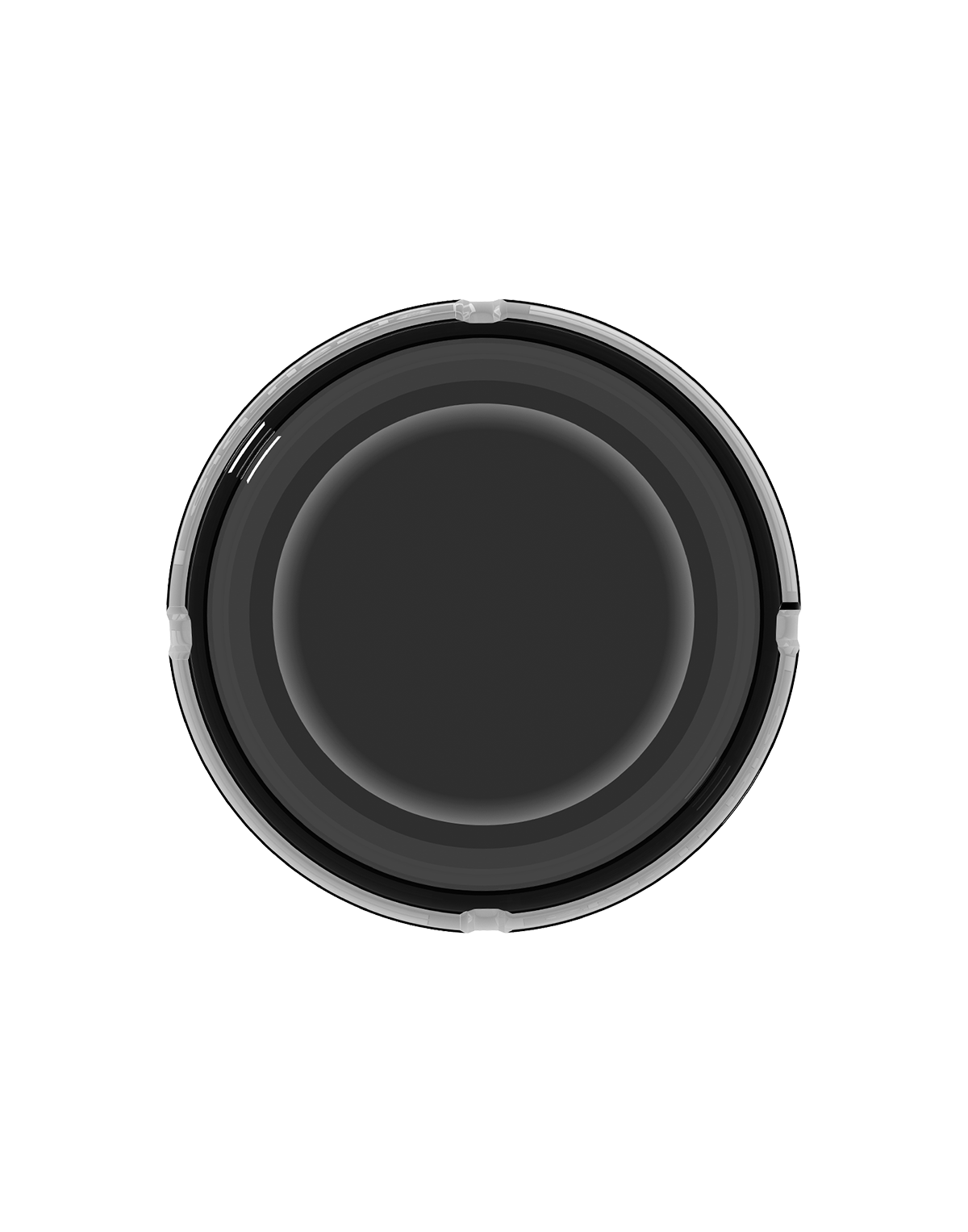 stash-pro Frosted Glass AshTray - Black