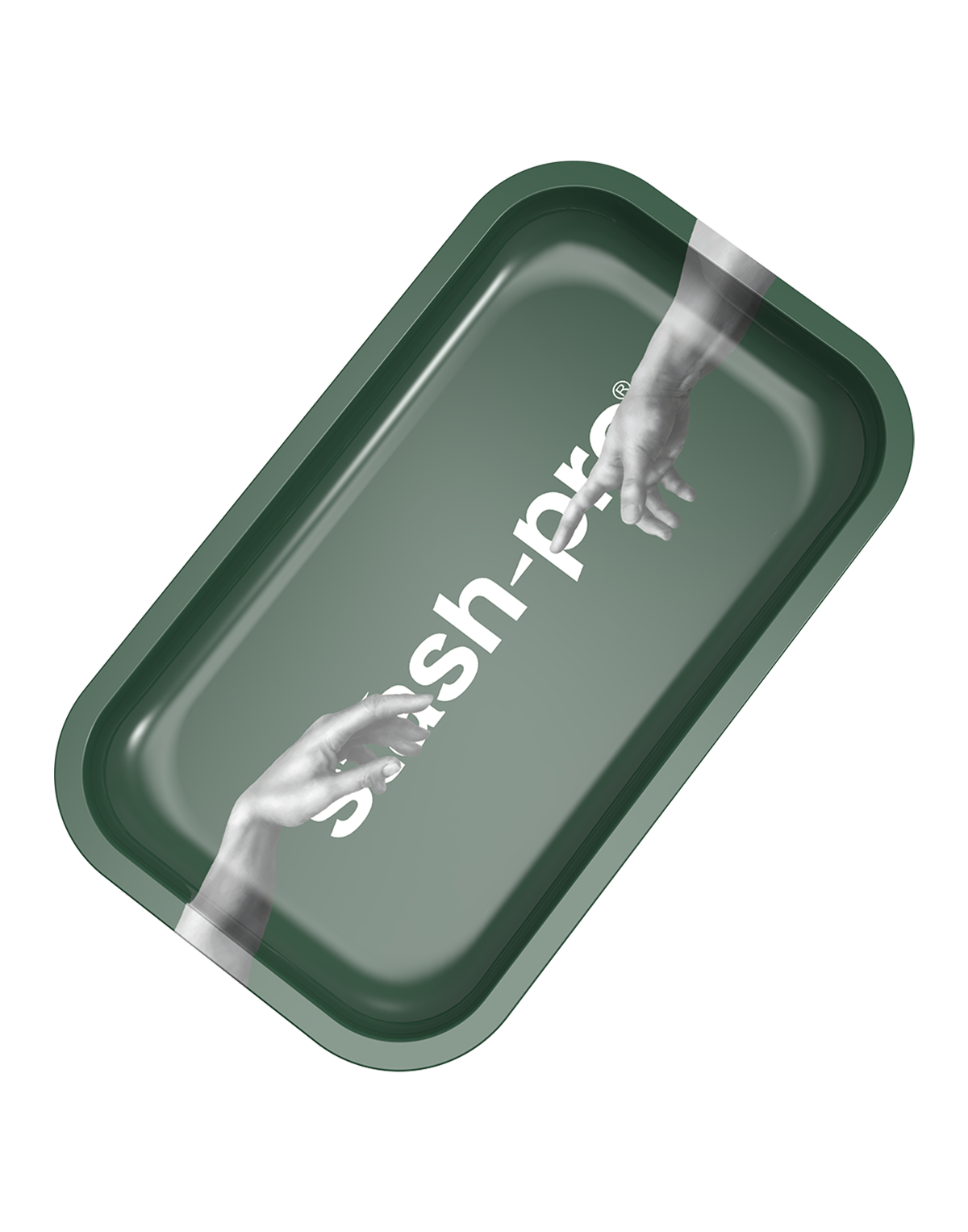 stash-pro Medium Rolling Tray - Green