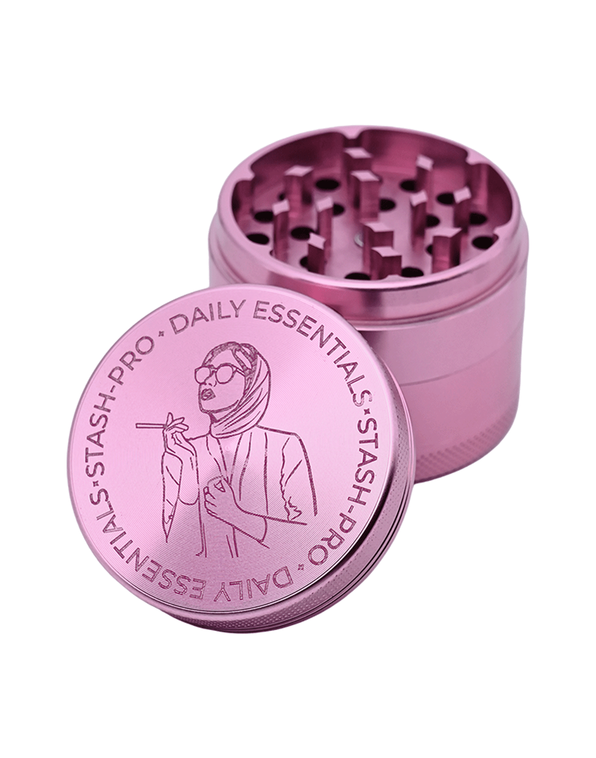 stash-pro Pink Grinder – Large