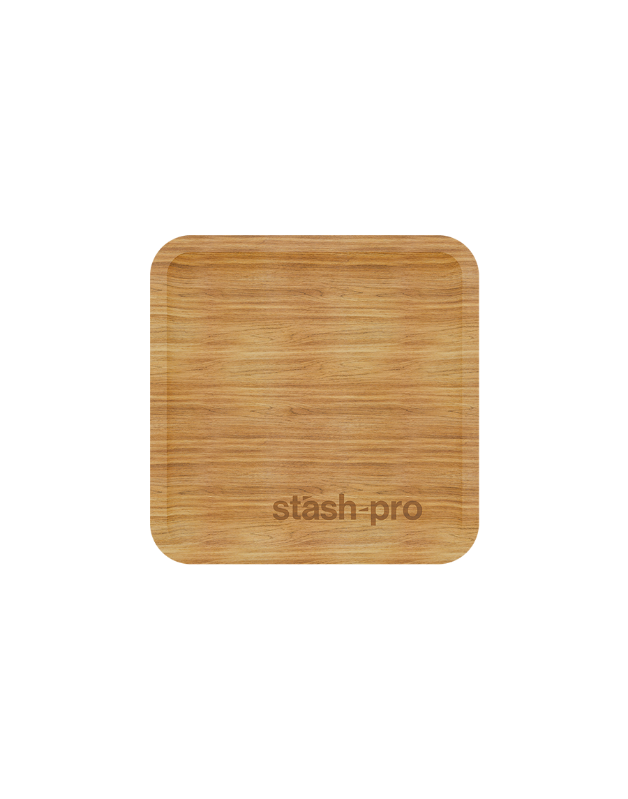 stash-pro Wooden Rolling Tray