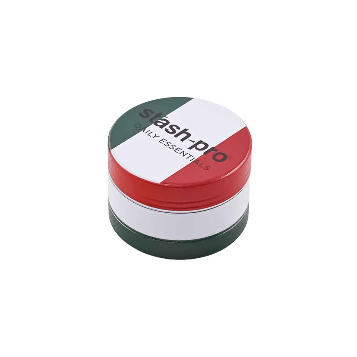 stash-pro zinc herb grinder small italy flag design