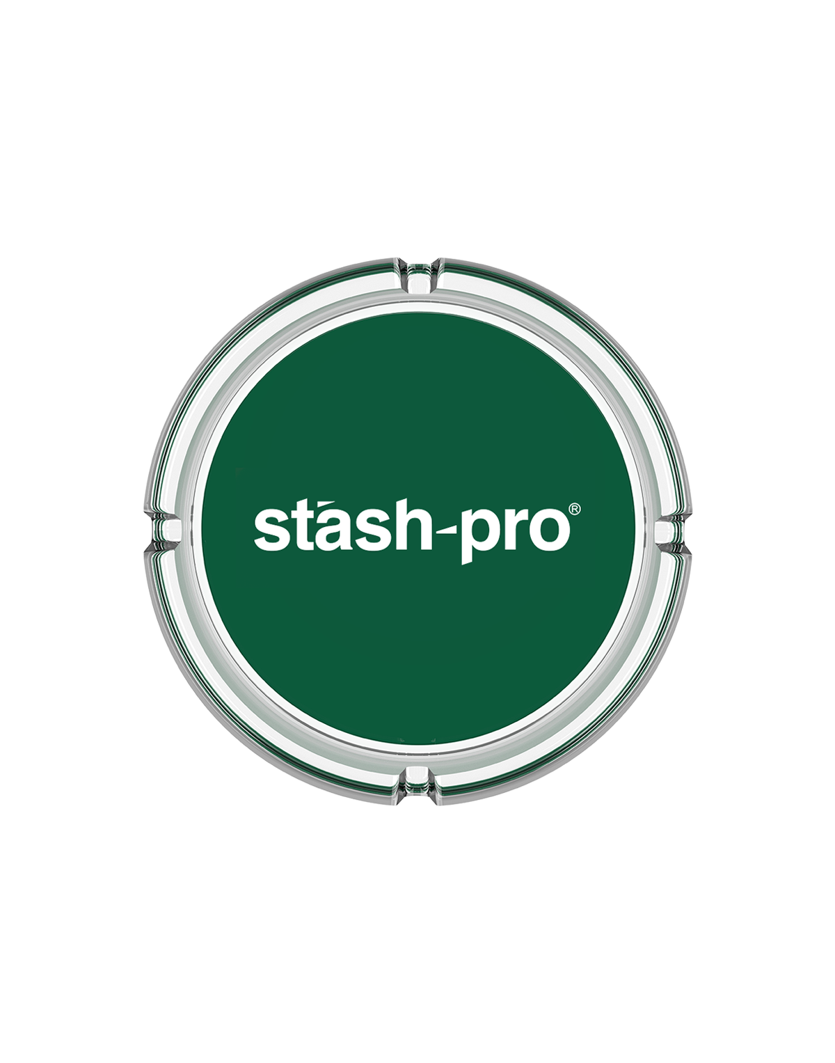 stash-pro glass ashtray Daily Essentials design side view