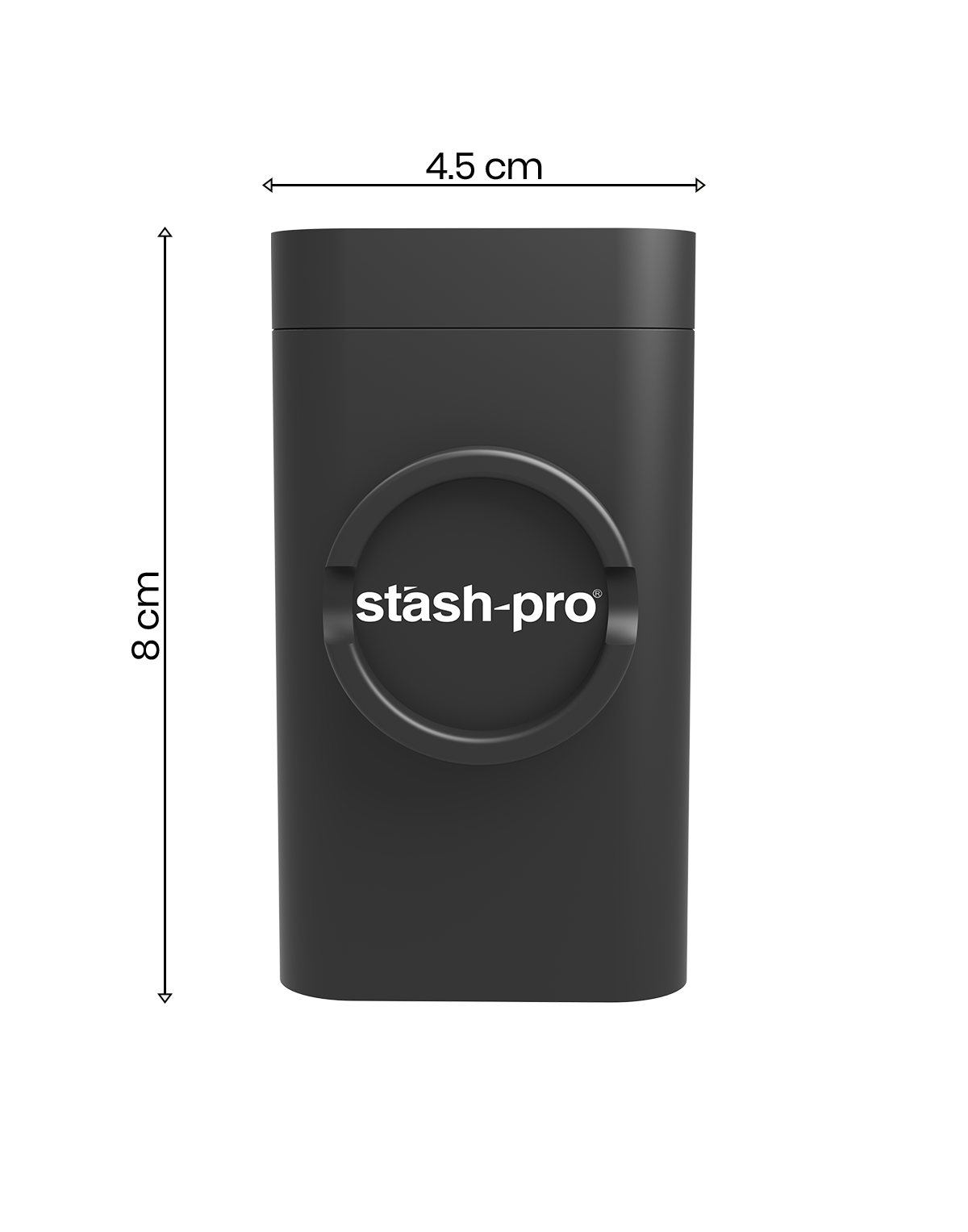 stash-pro Portable Herb Grinder + Storage Jar – All-in-One Travel Essential