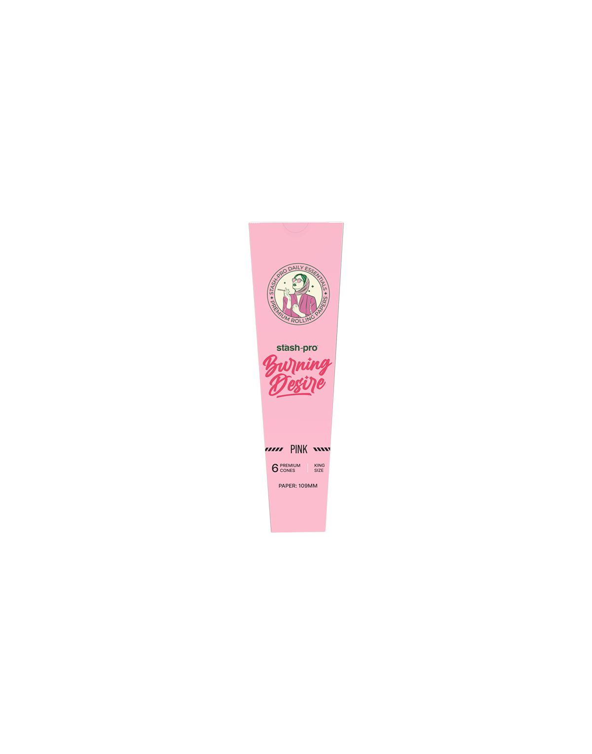 stash-pro pink pre-rolled cones pack front view