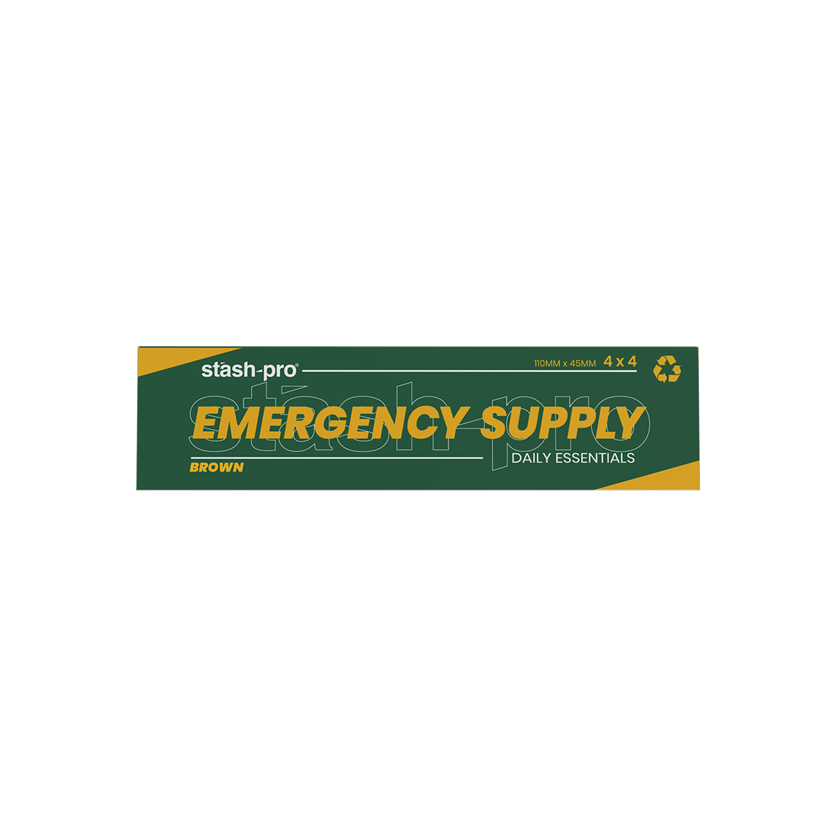 stash-pro Emergency Supply Brown(Pack of 10)