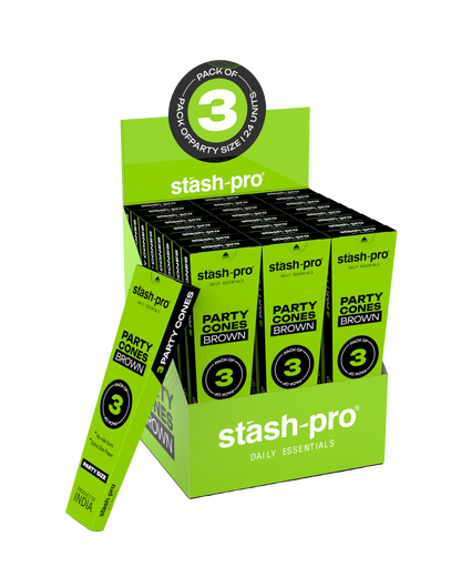 stash-pro Party Brown Pre-Rolled Cones | Stash Pro – House Party Edition