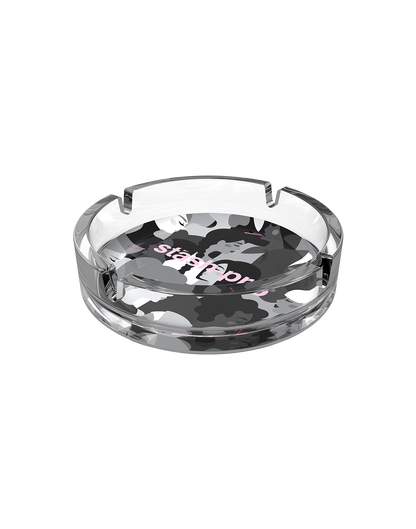 stash-pro glass ashtray Camo design