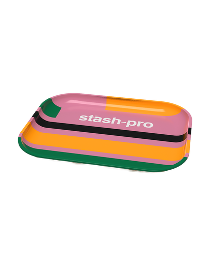 stash-pro Small Rolling Tray - Pink-Black