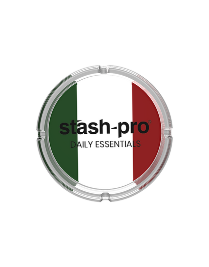 stash-pro glass ashtray Italy design side view
