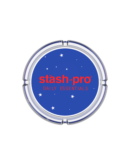 stash-pro glass ashtray USA design side view