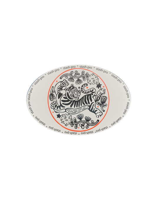 stash-pro Toughened Glass Crushing Plate - White Tiger