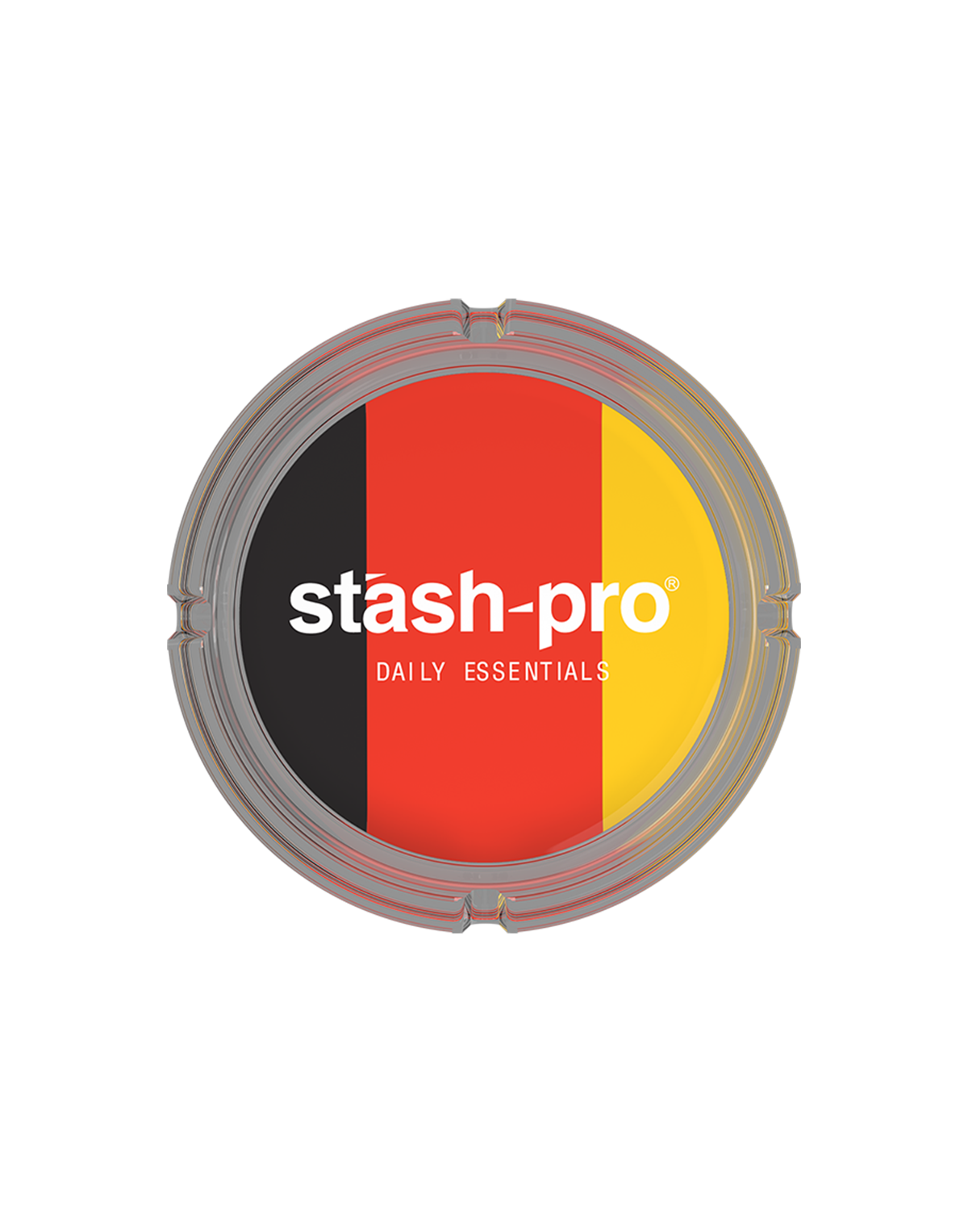 stash-pro glass ashtray Germany design side view