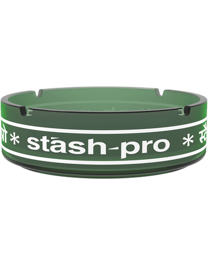 stash-pro Frosted Glass AshTray - Green