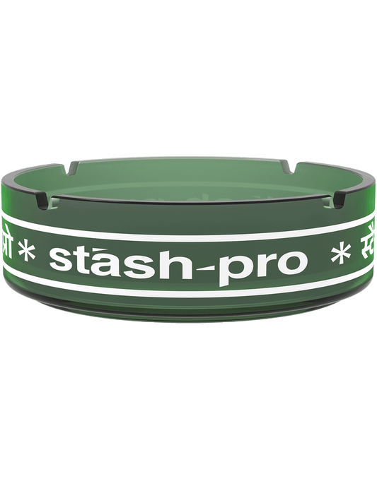 stash-pro Frosted Glass AshTray - Green
