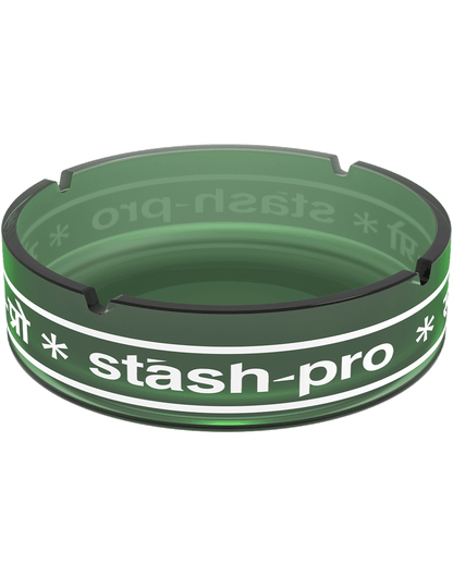 stash-pro Frosted Glass AshTray - Green