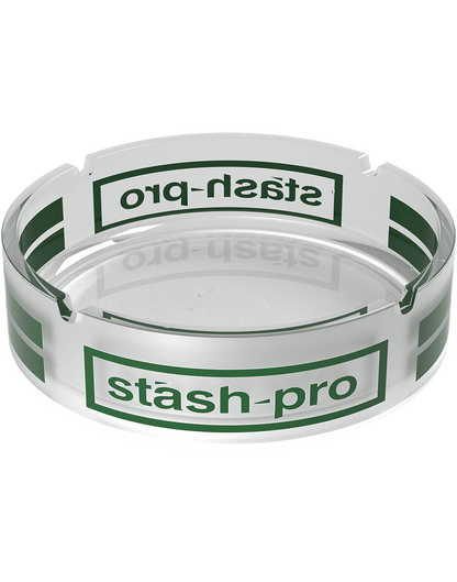 stash-pro Frosted Glass AshTray - White