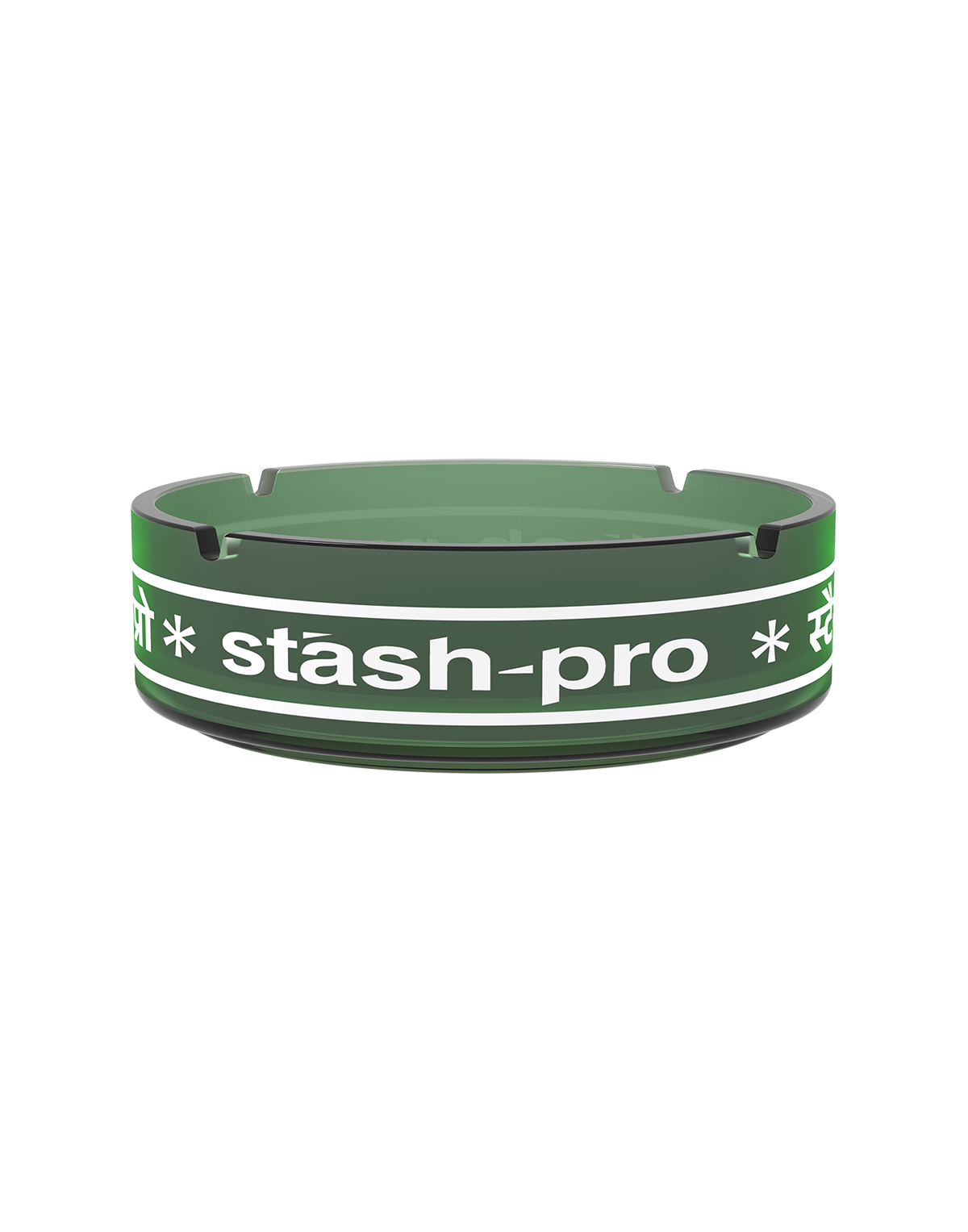 stash-pro Frosted Glass AshTray - Green