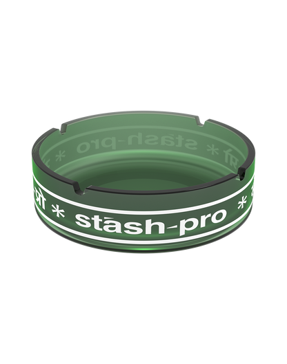 stash-pro Frosted Glass AshTray - Green