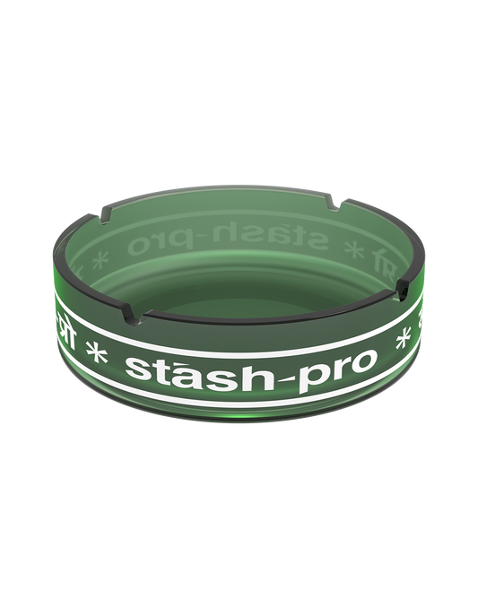 stash-pro Frosted Glass AshTray - Green