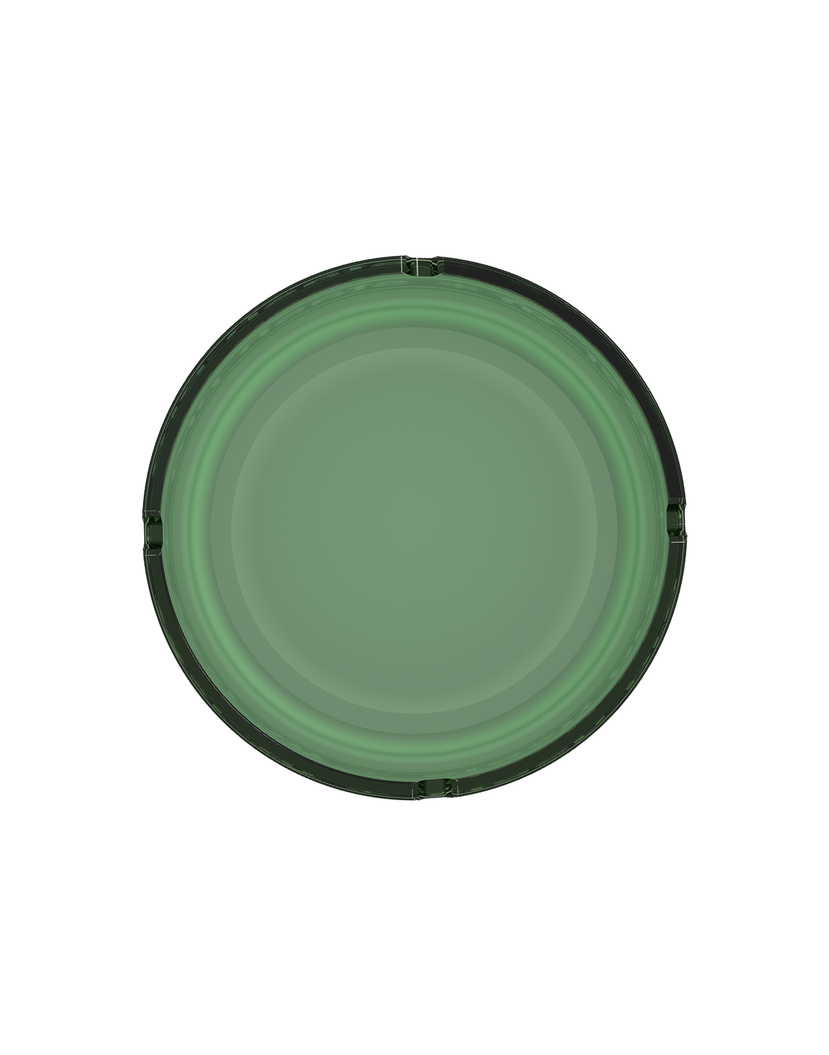 stash-pro Frosted Glass AshTray - Green