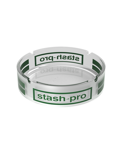 stash-pro Frosted Glass AshTray - White