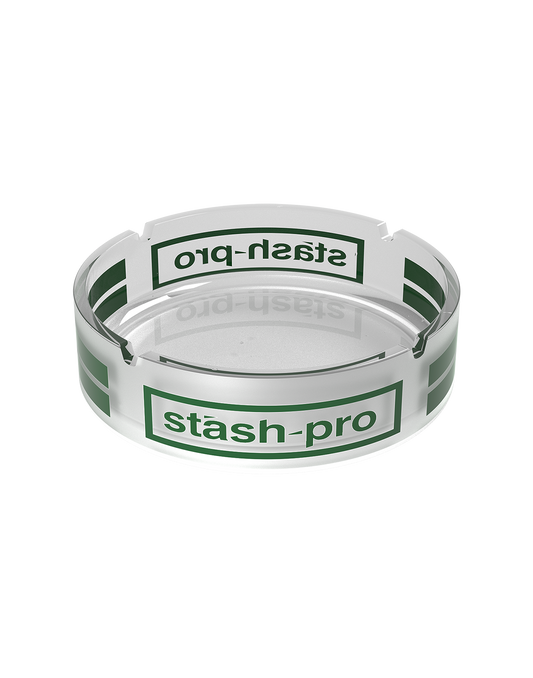 stash-pro Frosted Glass AshTray - White