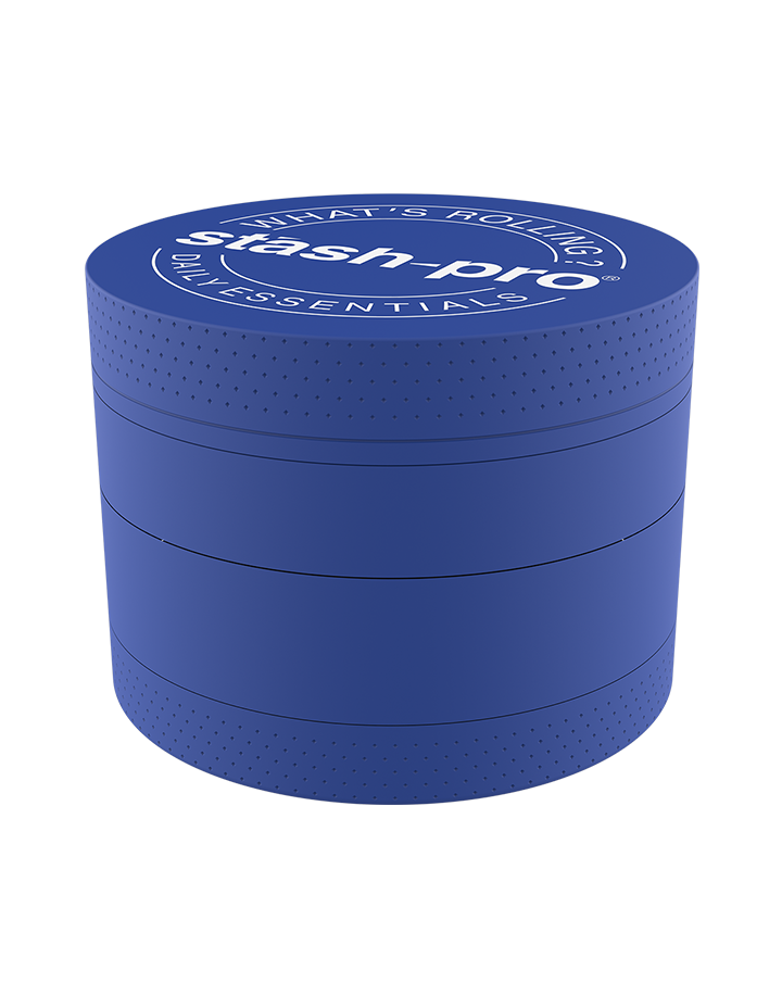 Blue Glow in the Dark Herb Grinder – Large | 4-Piece