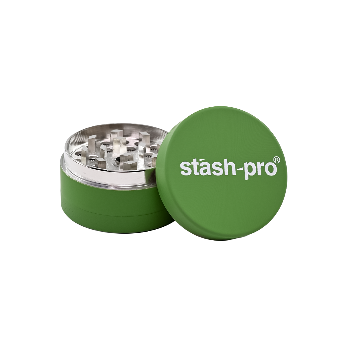 stash-pro Small Neon Grinders - Dark Green