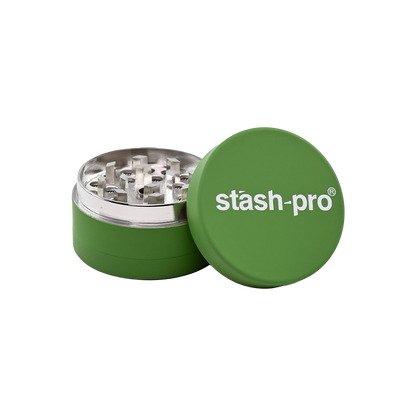 stash-pro Small Neon Grinders - Dark Green