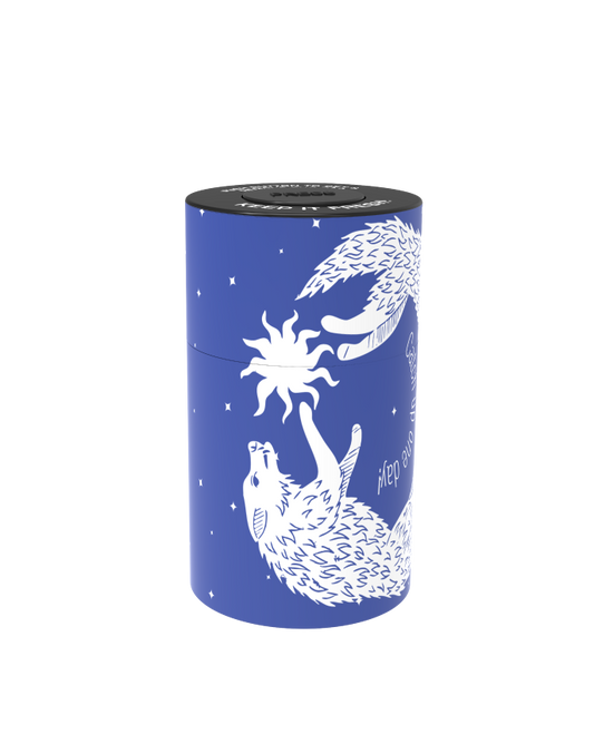 stash-pro Airtight Smell-Proof Storage Jar Blue Wolf