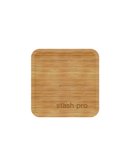 stash-pro Wooden Rolling Tray