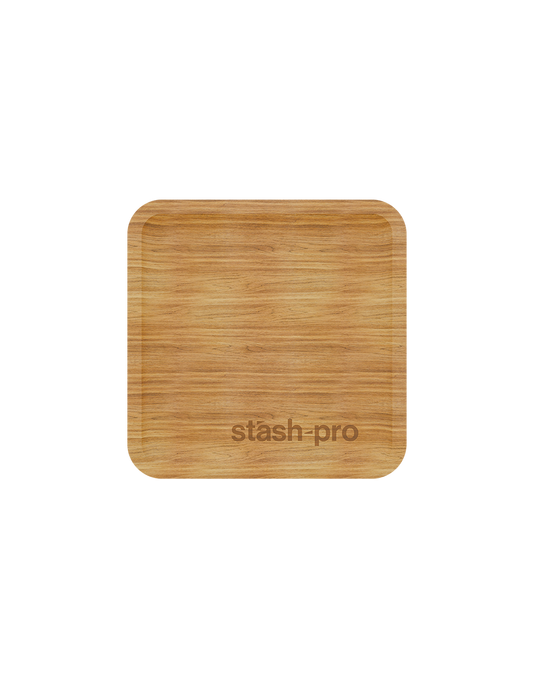 stash-pro Wooden Rolling Tray
