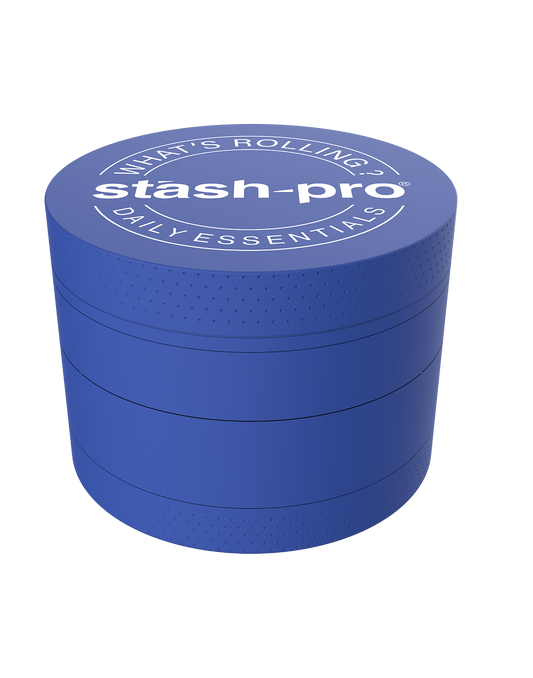 Blue Glow in the Dark Herb Grinder – Large | 4-Piece