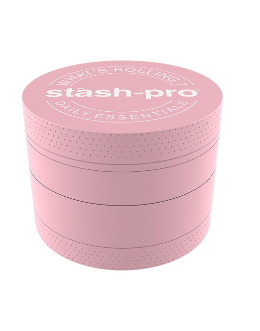 Pink Glow in the Dark Herb Grinder – Large | 4-Piece