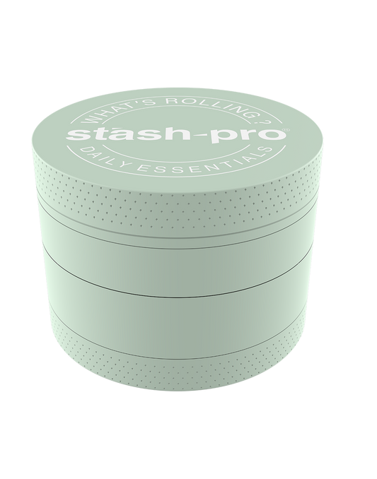 Light Green Glow in the Dark Herb Grinder – Large | 4-Piece