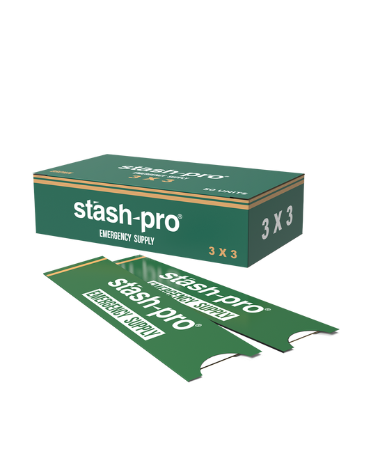 stash-pro Emergency Supply - Brown 3x3 (Full Box)