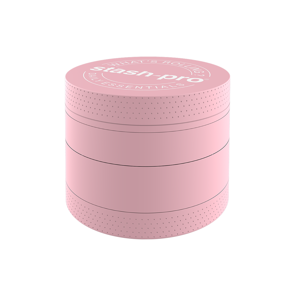 stash-pro Pink Glow in the Dark Herb Grinder – Large | 4-Piece