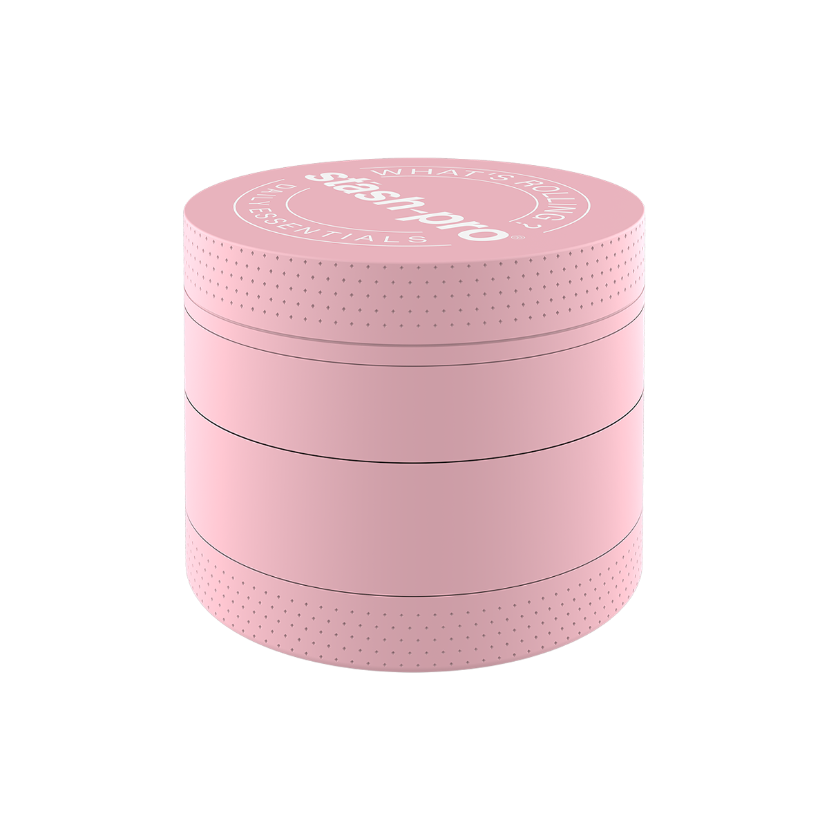 stash-pro Pink Glow in the Dark Herb Grinder – Large | 4-Piece