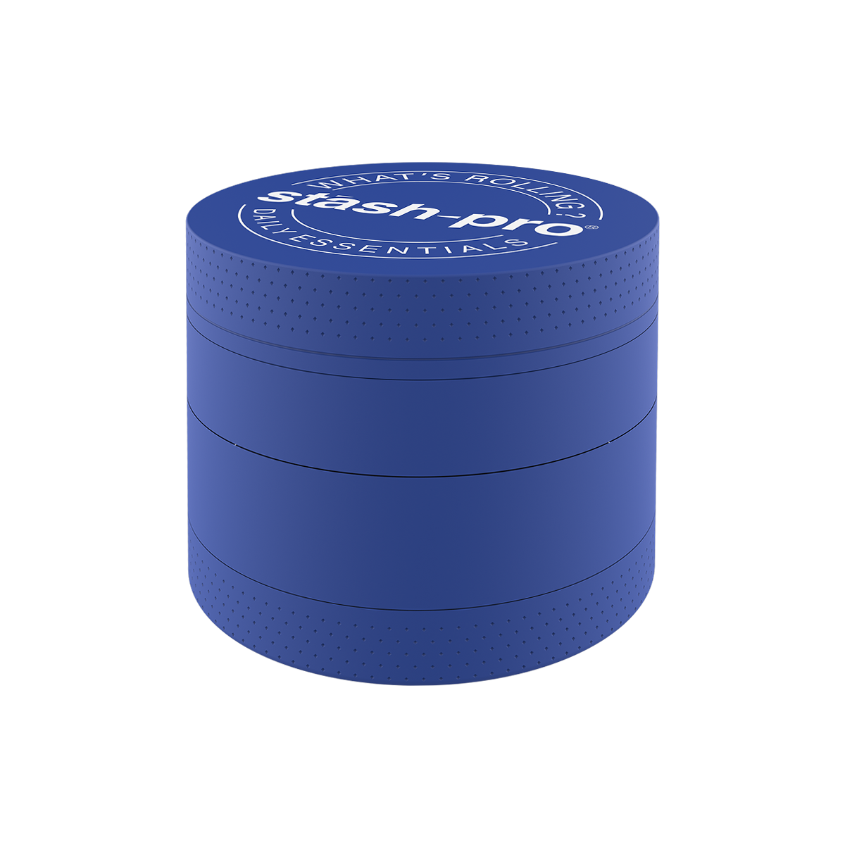 stash-pro Blue Glow in the Dark Herb Grinder – Large | 4-Piece