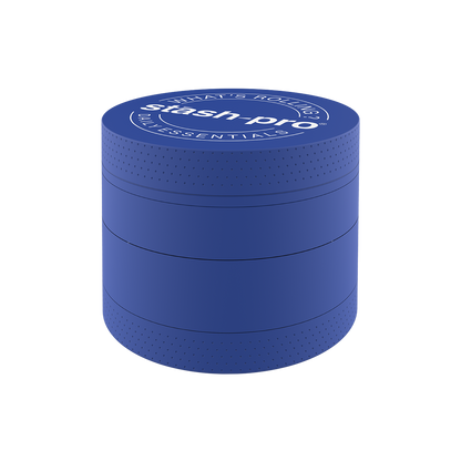 stash-pro Blue Glow in the Dark Herb Grinder – Large | 4-Piece