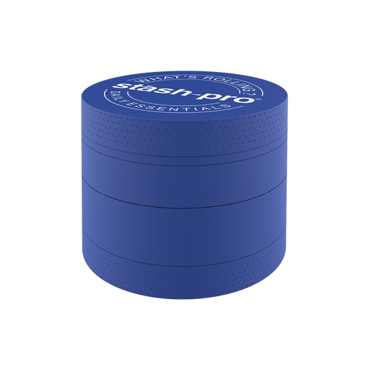 stash-pro Blue Glow in the Dark Herb Grinder – Large | 4-Piece
