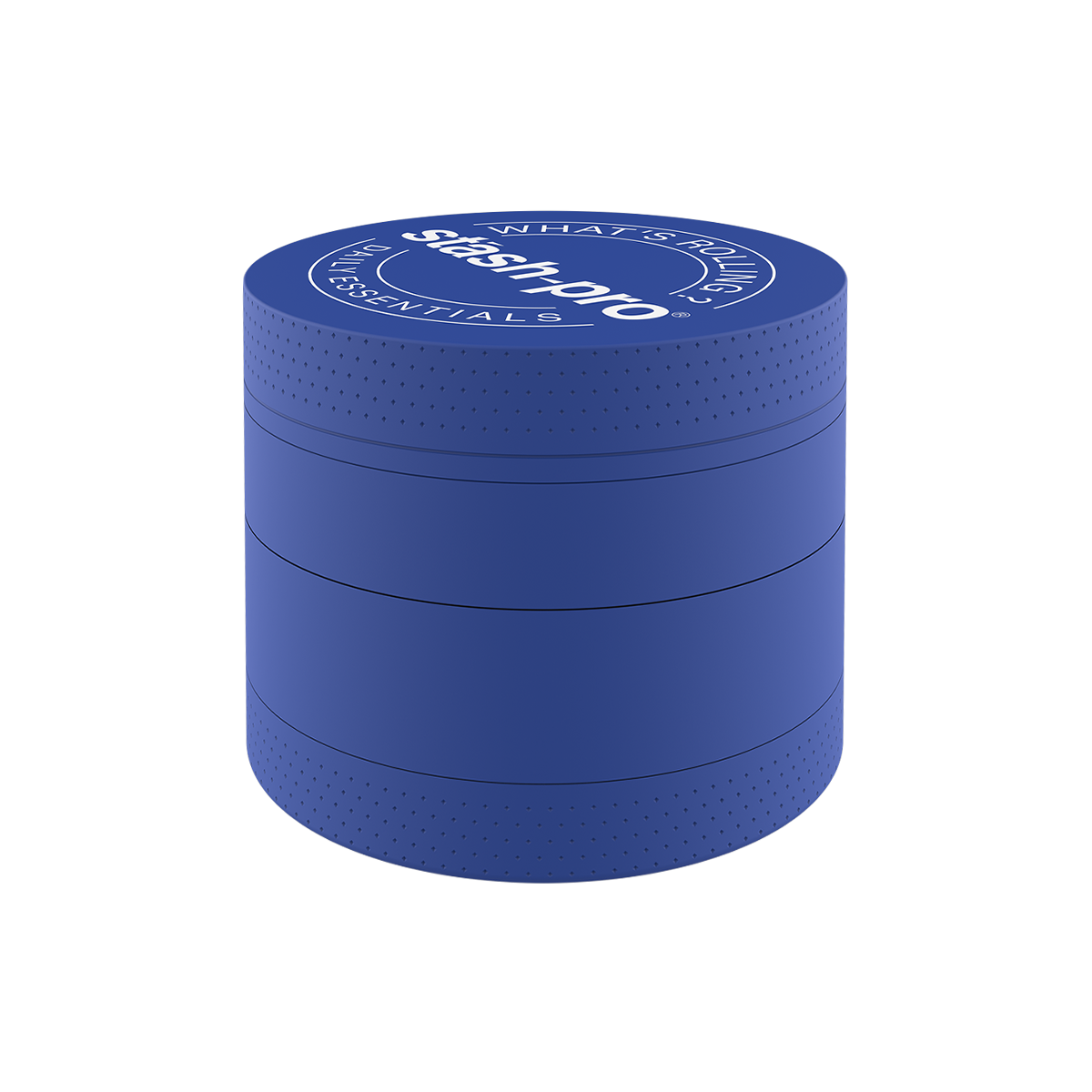stash-pro Blue Glow in the Dark Herb Grinder – Large | 4-Piece