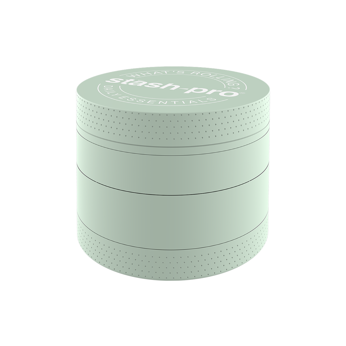 stash-pro Light Green Glow in the Dark Herb Grinder – Large | 4-Piece