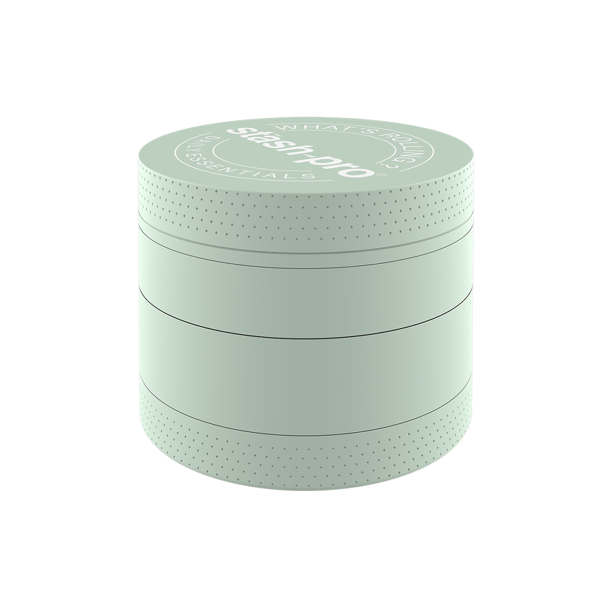 stash-pro Light Green Glow in the Dark Herb Grinder – Large | 4-Piece